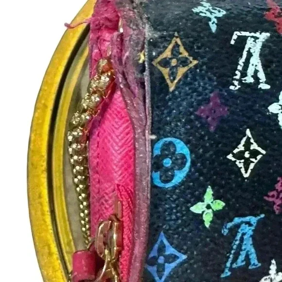 Louis Vuitton monogram multicolor Portedeuille insolite noir wallet. - Picture 8 of 15